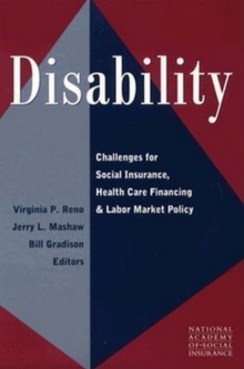 Image for Disability: challenges for social insurance, health care financing, and labor market policy