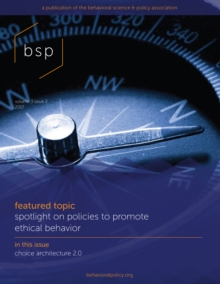 Image for Behavioral Science & Policy, Volume 3, Number 2