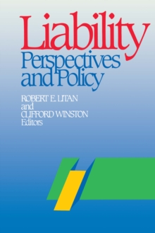 Image for Liability : Perspectives and Policy