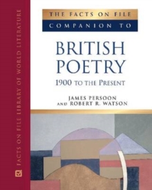 Image for The Facts on File Companion to British Poetry 1900 to the Present