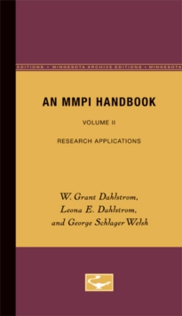 Image for An MMPI Handbook : Volume 1: Clinical Interpretation