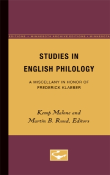 Image for Studies in English Philology