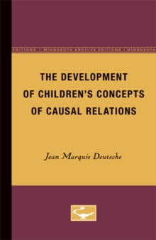 Development of Children's Concepts of Causal Relations