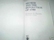 Necker and the Revolution of 1789