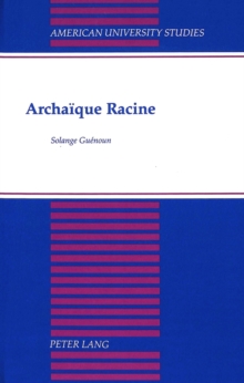 Image for Archaique Racine