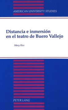 Image for Distancia e Inmersion En El Teatro De Buero Vallejo