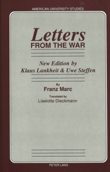 Image for Letters from the War : Translated by Liselotte Dieckmann New Edition by Klaus Lankheit & Uwe Steffen
