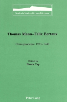 Image for Thomas Mann - Felix Bertaux