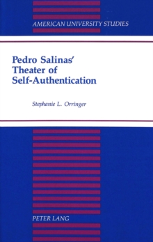 Image for Pedro Salinas' Theater of Self-Authentication
