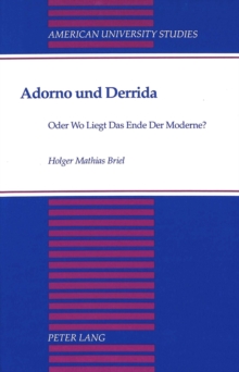 Adorno Und Derrida