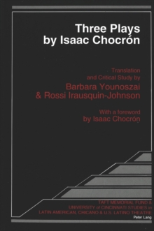 Image for Three Plays by Isaac Chocron