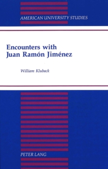 Image for Encounters with Juan Ramon Jimenez