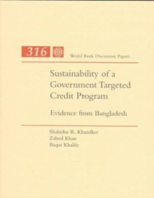 Image for Sustainability of a Government Targeted Credit Program