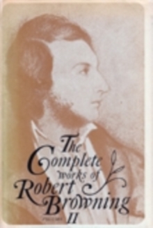 Image for The Complete Works of Robert Browning, Volume II