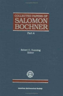 Collected Papers of Salomon Bochner Part 4