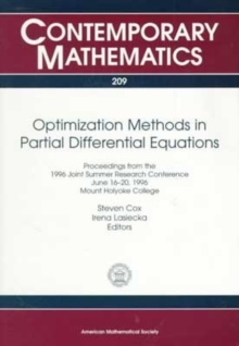 Image for Optimization Methods in Partial Differential Equations