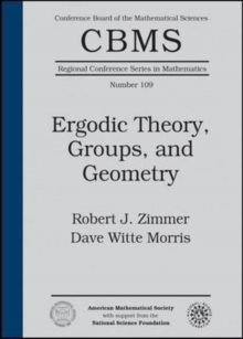 Image for Ergodic Theory, Groups, and Geometry