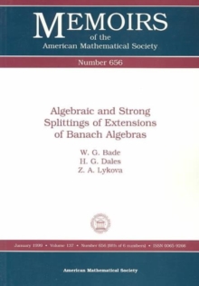 Algebraic and Strong Splittings of Extensions of Banach Algebras