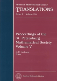 Image for Proceedings of the St. Petersburg Mathematical Society, Volume 5