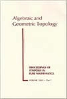 Algebraic and Geometric Topology