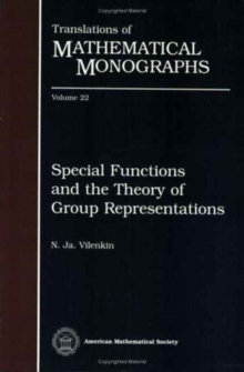 Image for Special Functions and the Theory of Group Representations