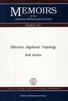 Effective Algebraic Topology