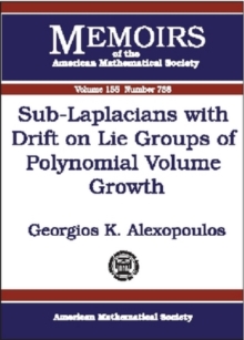 Image for Sub-Laplacians with Drift on Lie Groups of Polynomial Volume Growth