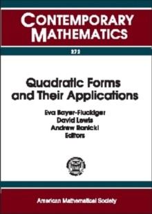 Image for Quadratic Forms and Their Applications