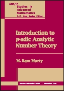 Image for Introduction to $p$-adic Analytic Number Theory