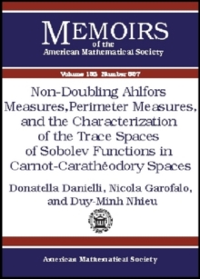 Non-doubling Ahlfors Measures, Perimeter Measures, and the Characterization of the Trace Spaces of Sobolev Functions in Carnot-caratheodory Spaces