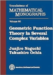 Geometric Function Theory In Several Complex Variables
