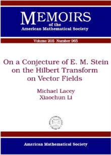 On a Conjecture of E. M. Stein on the Hilbert Transform on Vector Fields