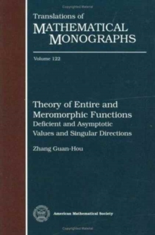 Theory of Entire and Meromorphic Functions