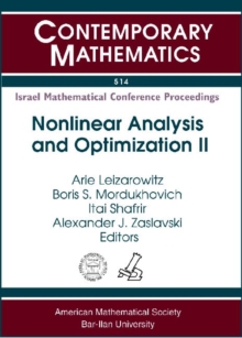 Image for Nonlinear Analysis and Optimization II