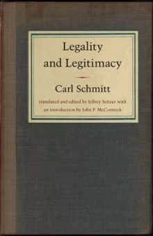 Image for Legality and legitimacy