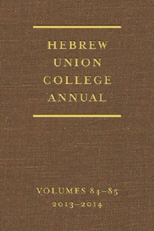 Hebrew Union College Annual