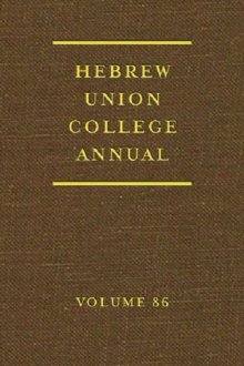 Hebrew Union College Annual