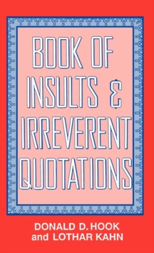Image for Book of Insults & Irreverent Quotations