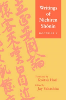 Image for Writings of Nichiren Shonin  Doctrine 1