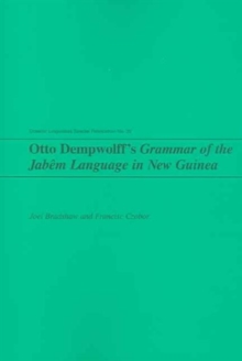 Image for Otto Dempwolff's Grammar of the Jabem Language in New Guinea