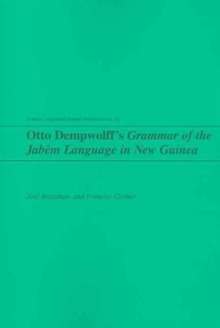 Otto Dempwolff's Grammar of the Jabem Language in New Guinea