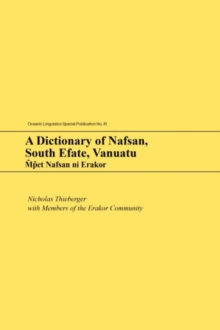 Image for A Dictionary of Nafsan, South Efate, Vanuatu