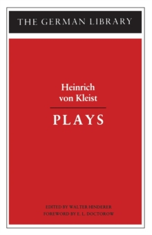 Image for Plays: Heinrich von Kleist