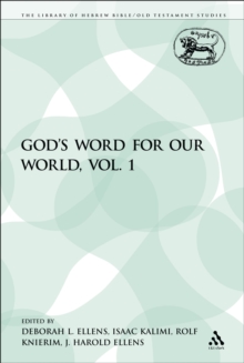 Image for God's Word for Our World, Vol. 1