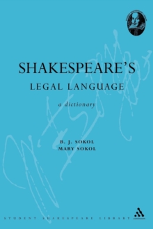 Image for Shakespeare's Legal Language