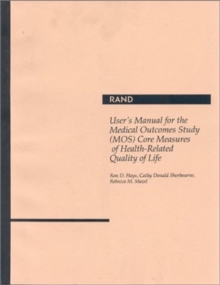 Image for User's Manual for the Medical Outcomes Study (Mos) Core Measures of Health-Related Quality of Life