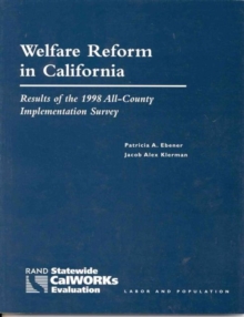 Image for Welfare Reform in California