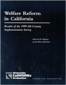 Welfare Reform in California