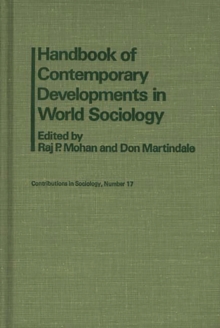 Image for Handbook of Contemporary Developments in World Sociology