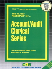 Image for Account/Audit Clerical Series : Passbooks Study Guide